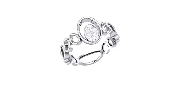 candera collection rose gold heart ring with diamonds