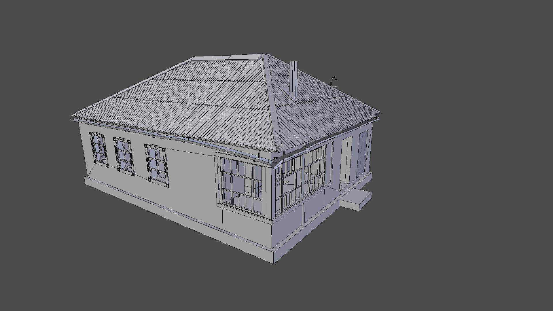 Abandoned house 3D model_18