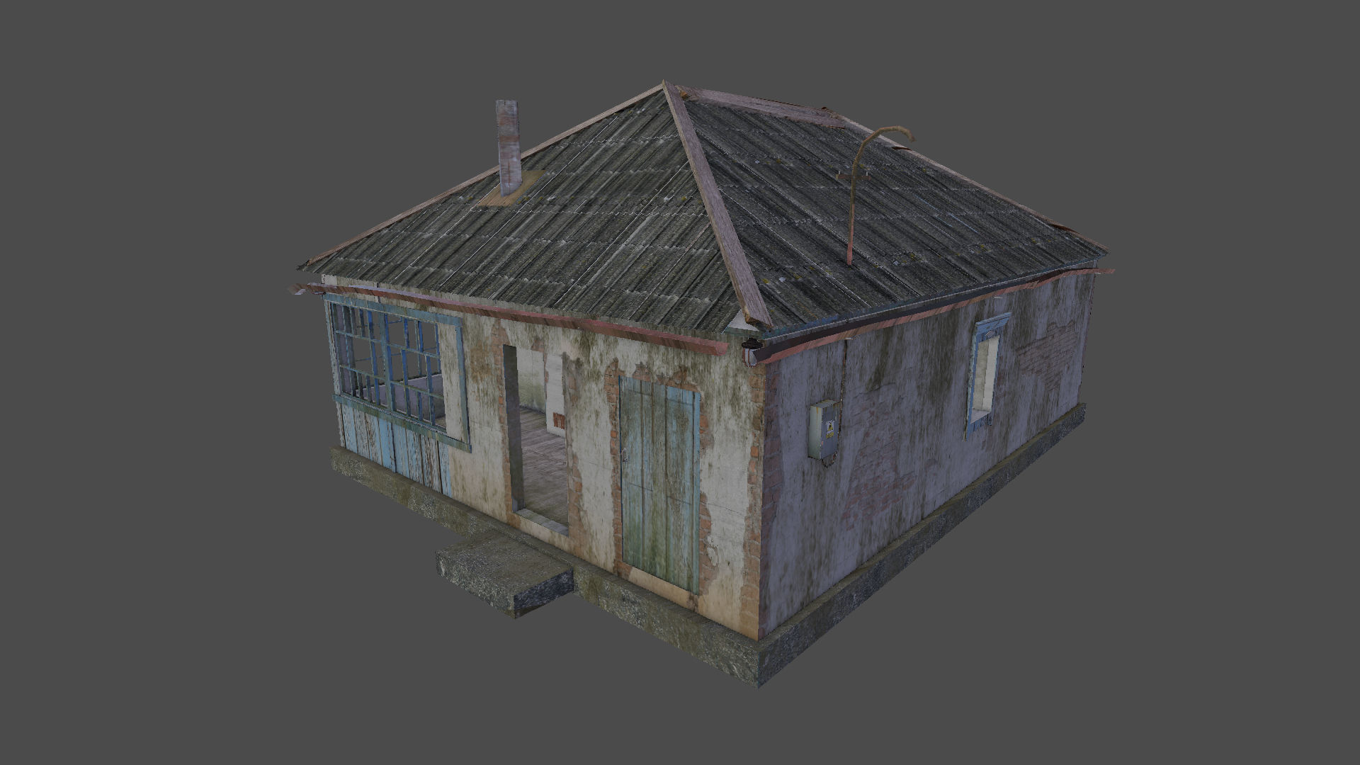 Abandoned house 3D model_19