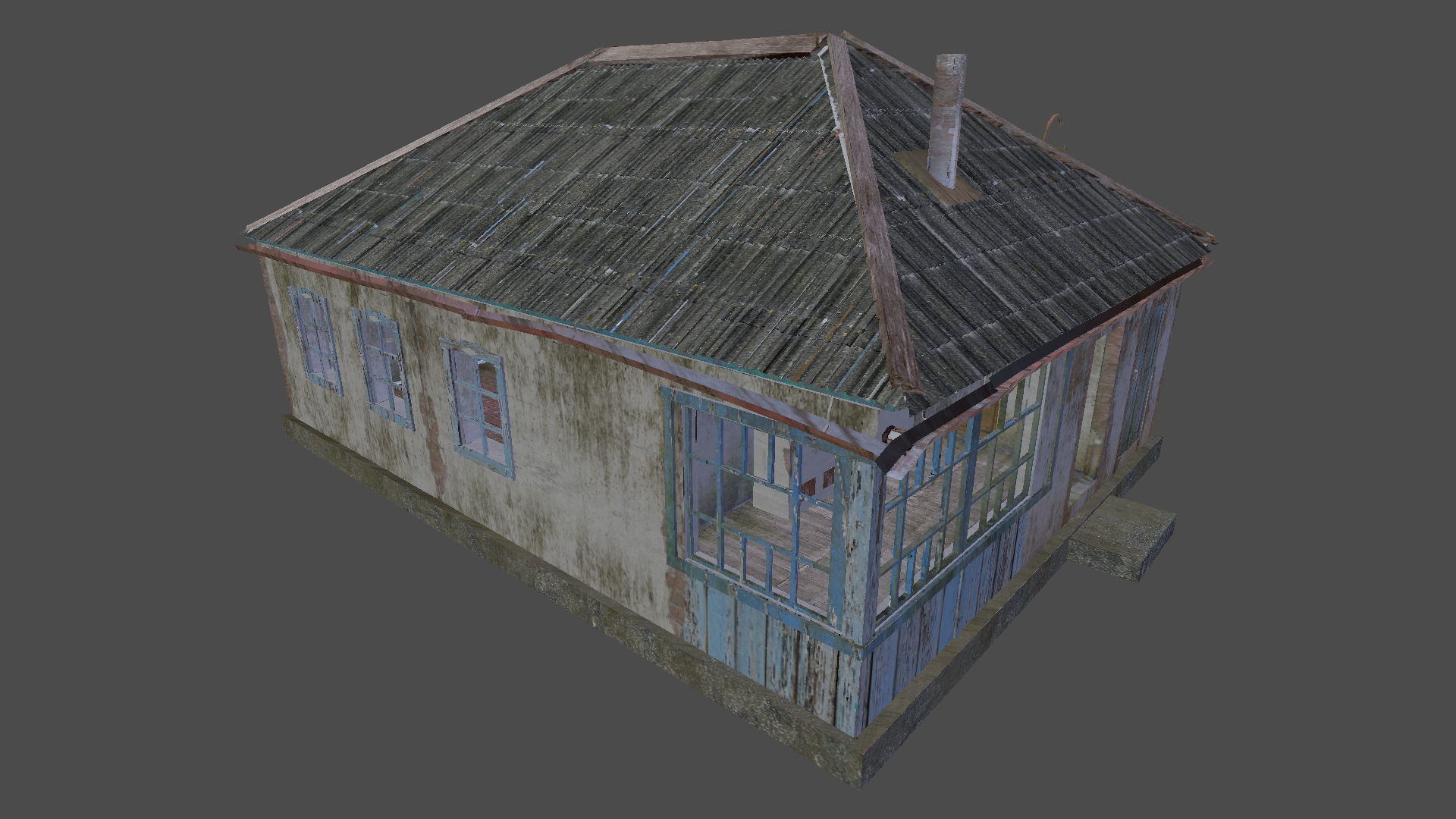 Abandoned house 3D model_17