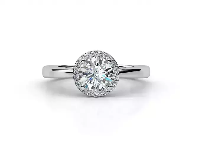 aj-021 oval diamond halo engagement ring