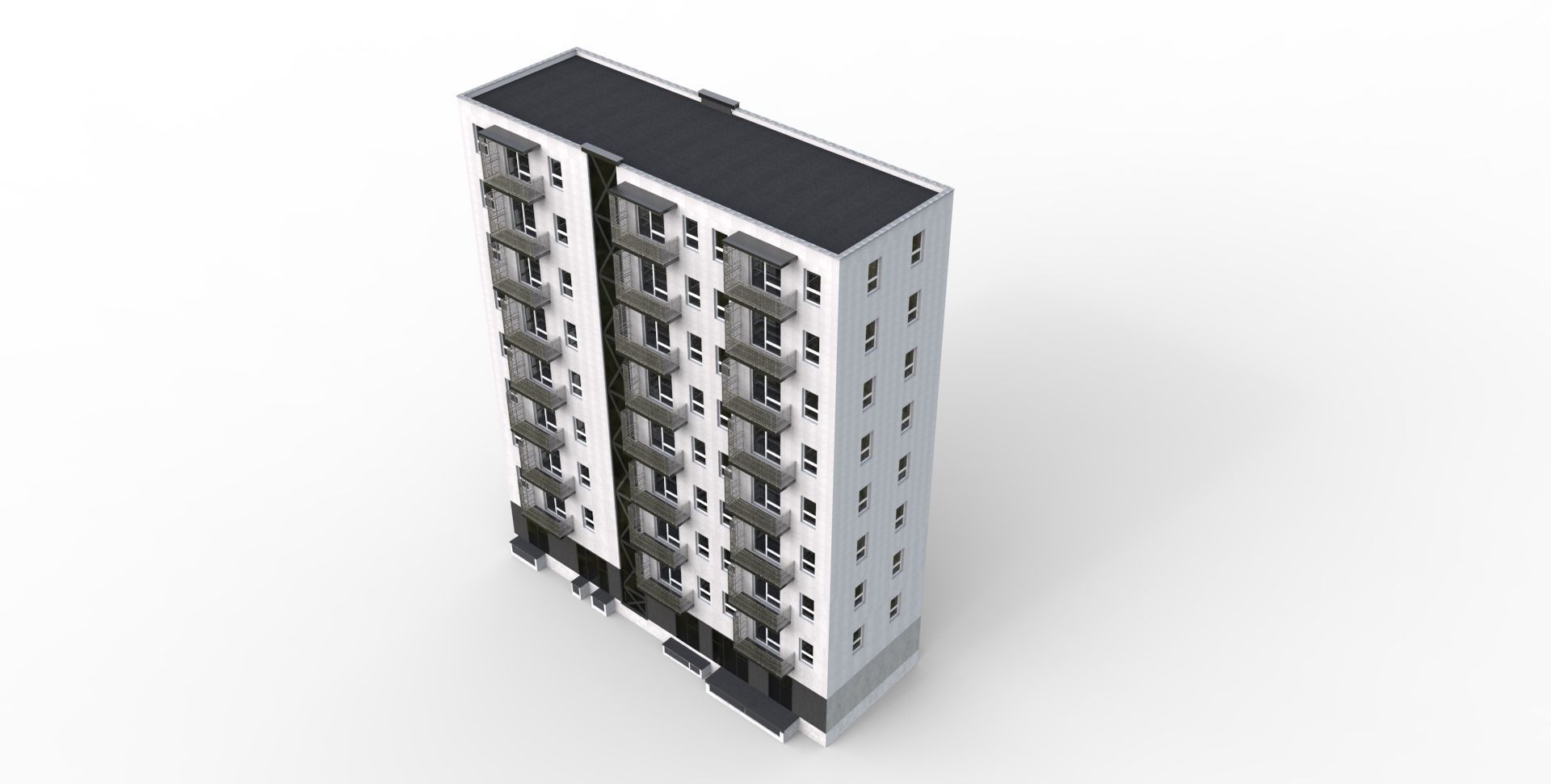 New European flat 3D model_2