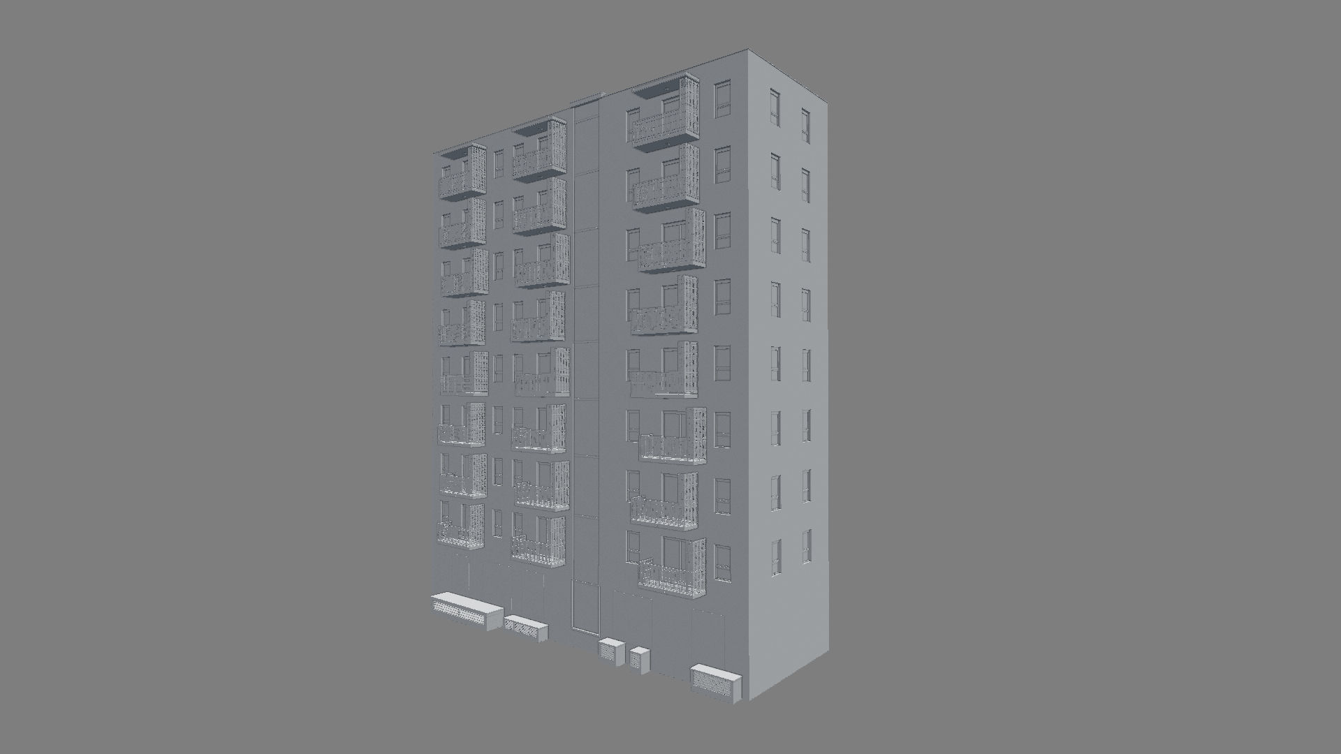 New European flat 3D model_10