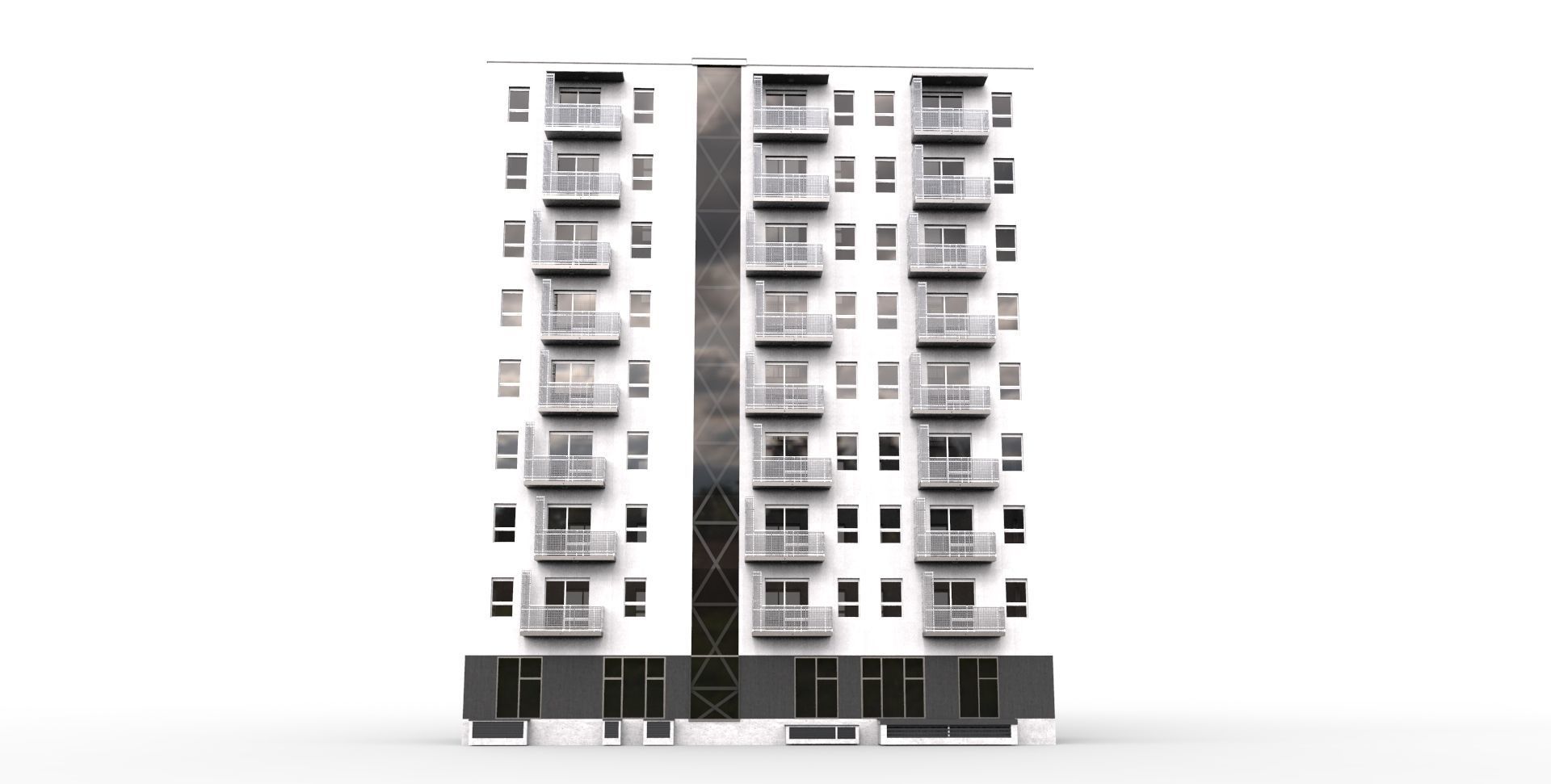 New European flat 3D model_1