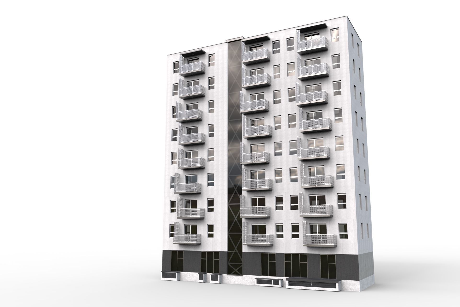 New European flat 3D model_7