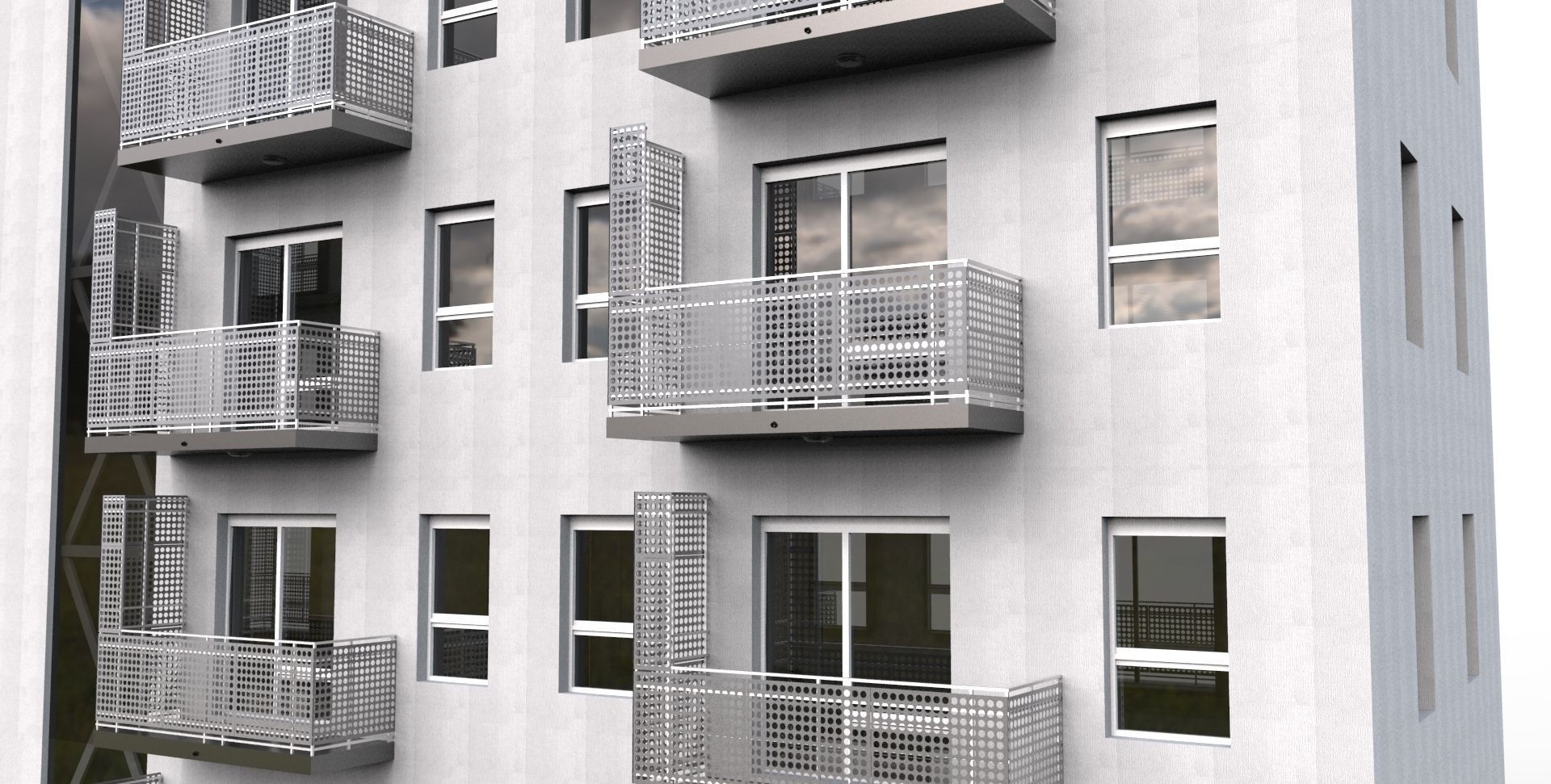 New European flat 3D model_3