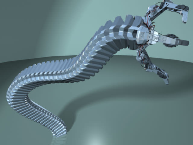 Robot Mechanic Arm - Limited 3D model_9