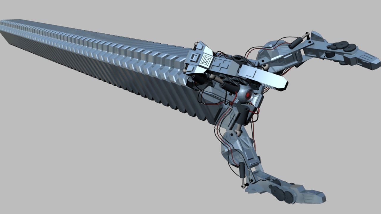 Robot Mechanic Arm - Limited 3D model_2