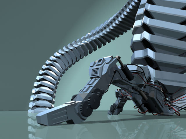 Robot Mechanic Arm - Limited 3D model_10