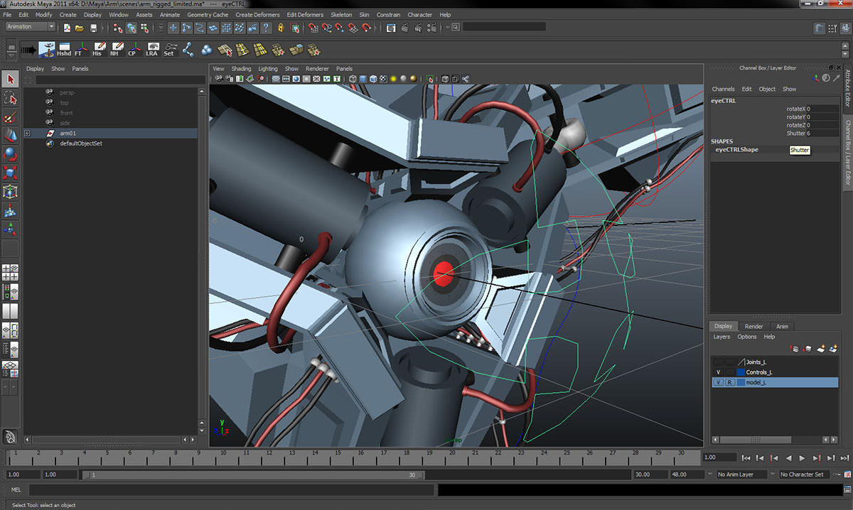 Robot Mechanic Arm - Limited 3D model_18