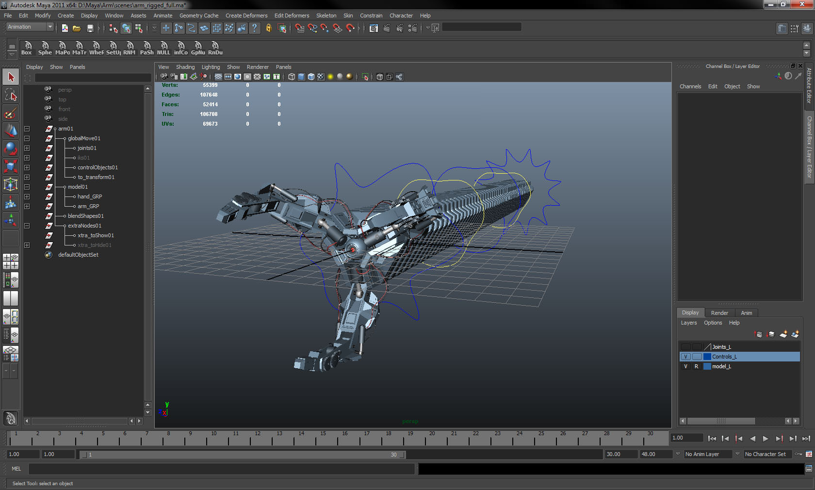 Robot Mechanic Arm - Limited 3D model_15