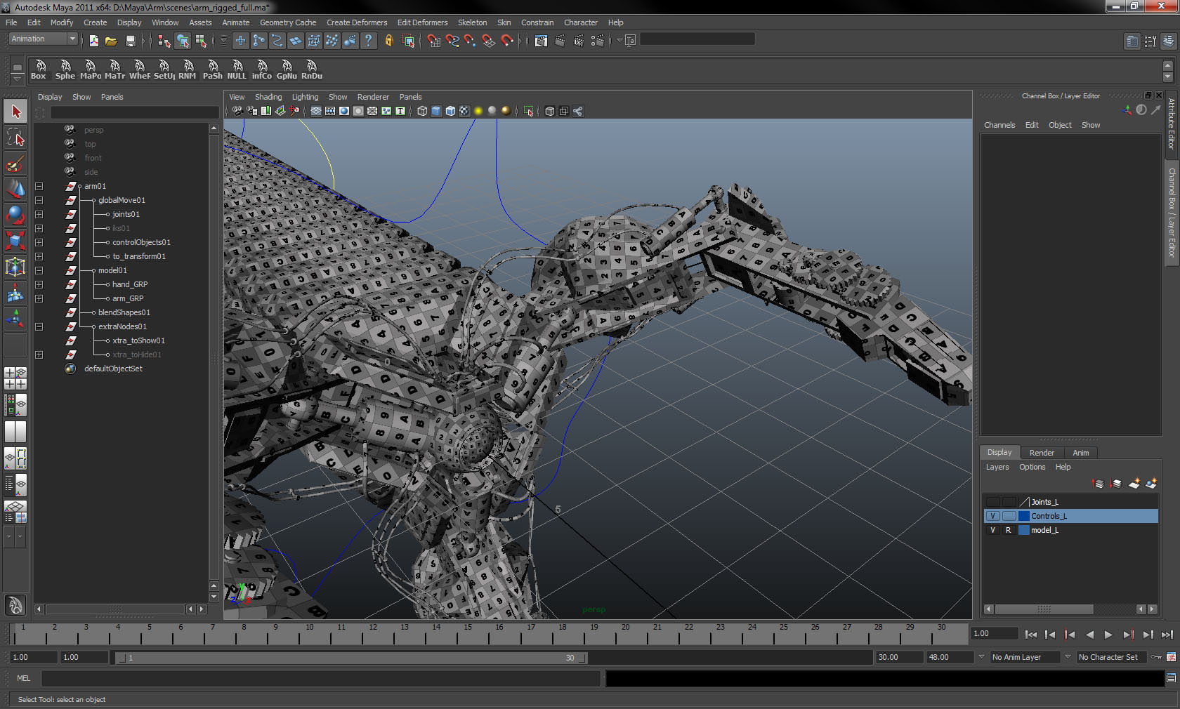 Robot Mechanic Arm - Limited 3D model_14