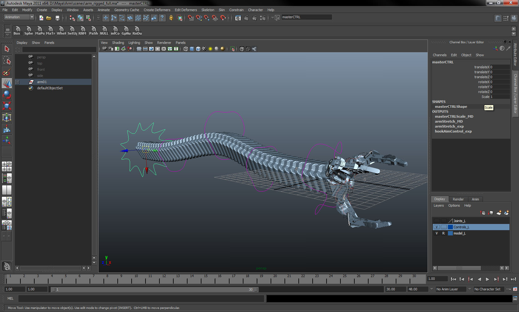 Robot Mechanic Arm - Limited 3D model_22