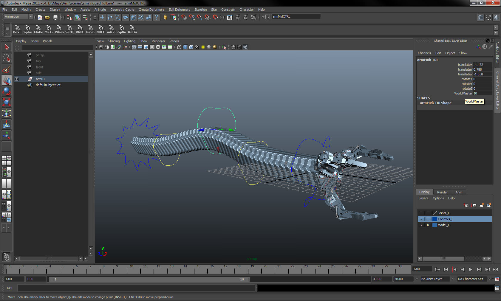 Robot Mechanic Arm - Limited 3D model_23