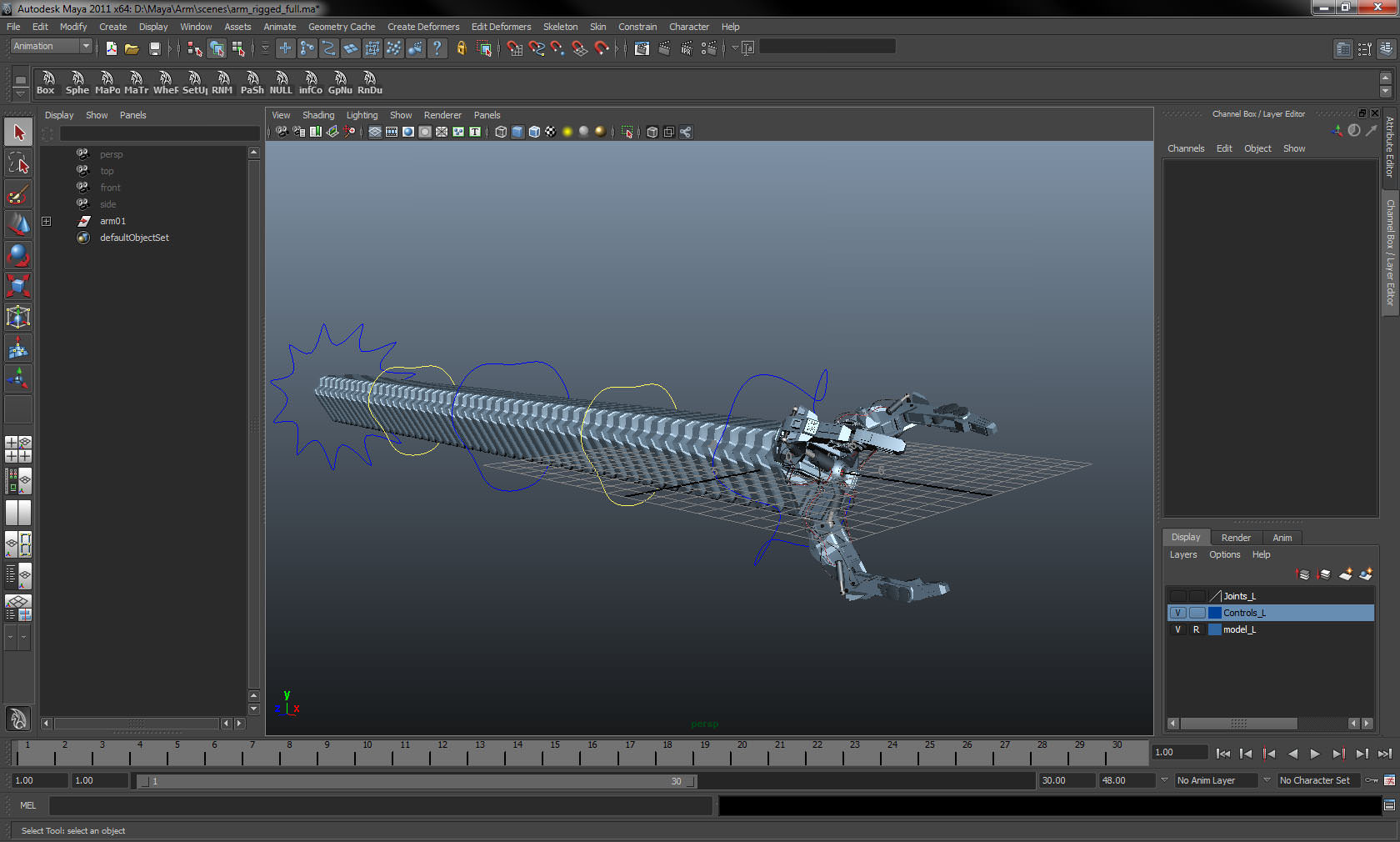 Robot Mechanic Arm - Limited 3D model_11