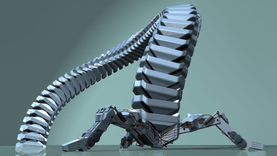 Robot Mechanic Arm - Limited 3D model_1