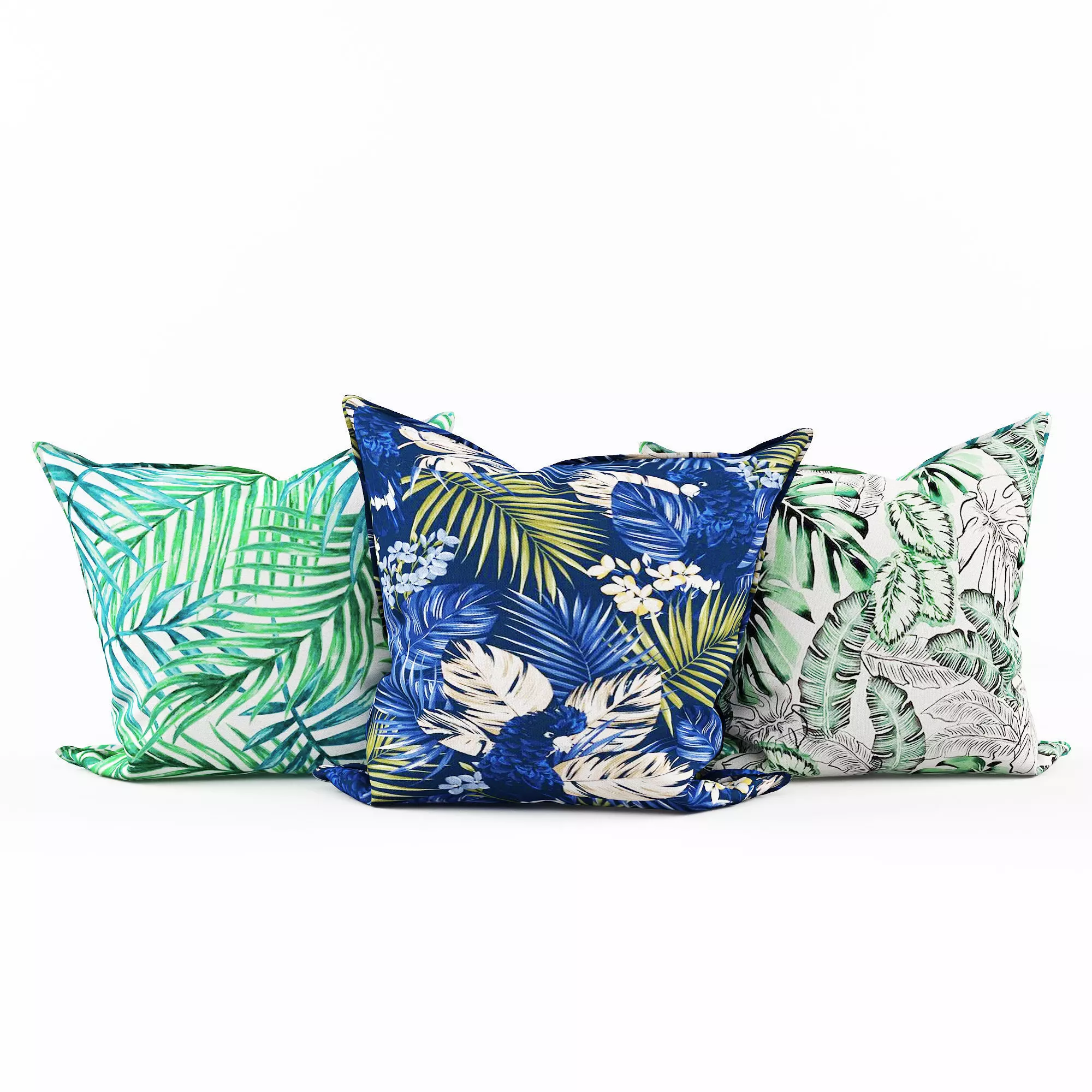 decorative pillow 3D model_0