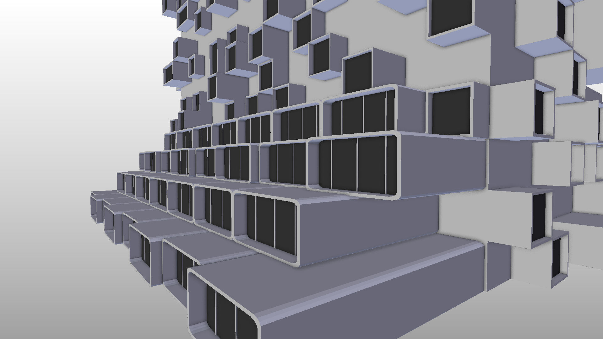 Future building 002 Low-poly 3D model_8