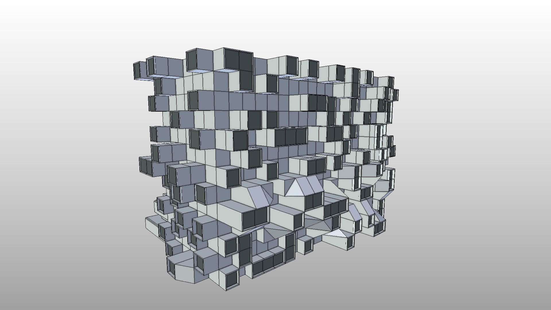 Future building 002 Low-poly 3D model_7
