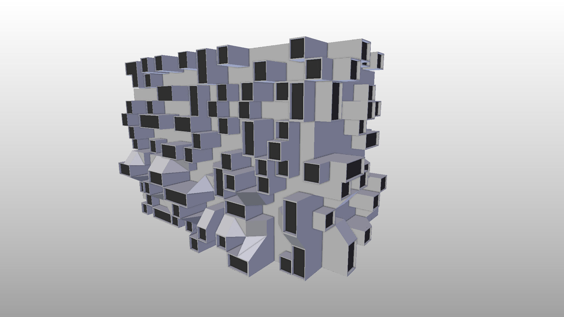Future building 002 Low-poly 3D model_5