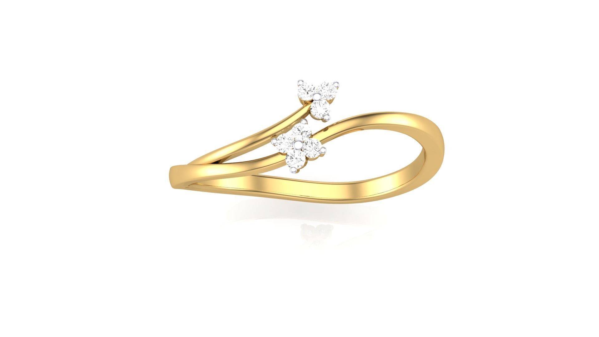 cander collection diamond ring 3D print model_1