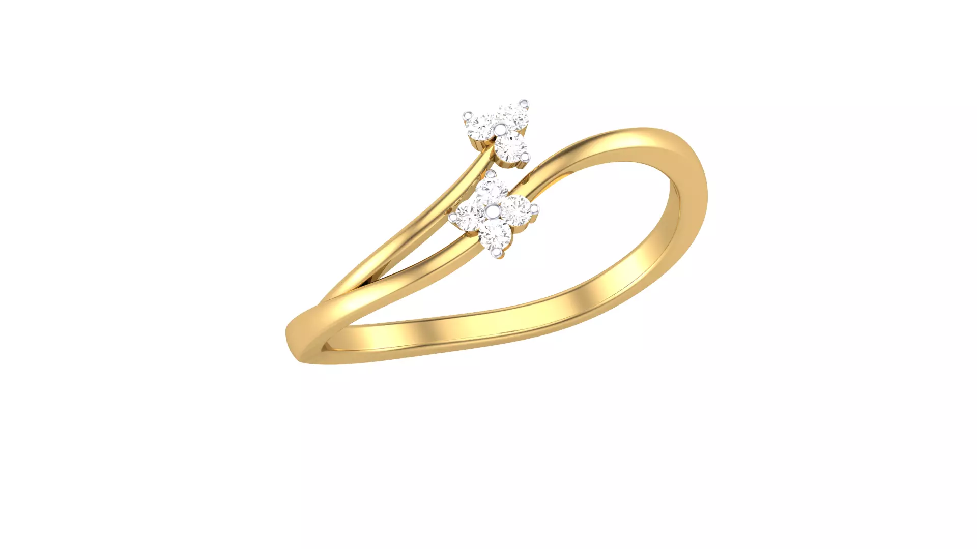 cander collection diamond ring 3D print model_0
