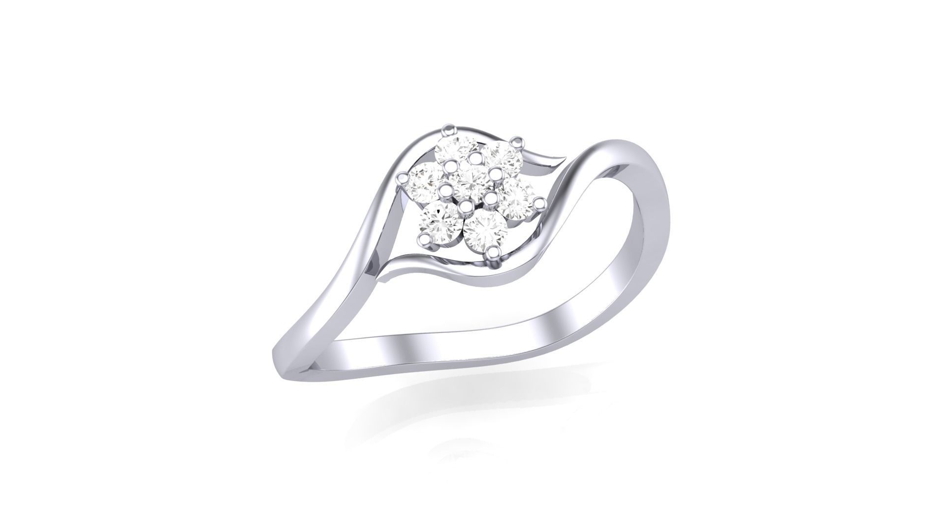 cander collection diamond ring 3D print model_6