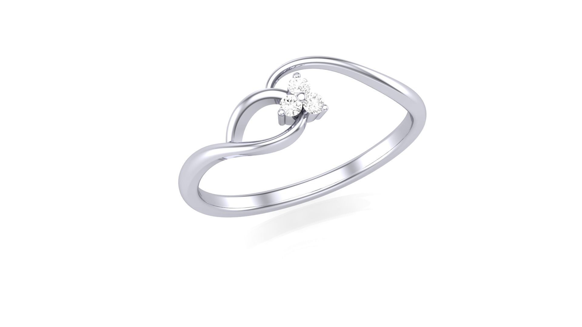 cander collection diamond ring 3D print model_3