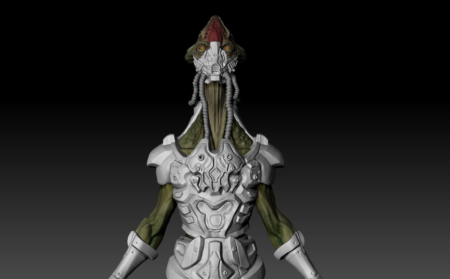 Scifi Monster 3D model_4