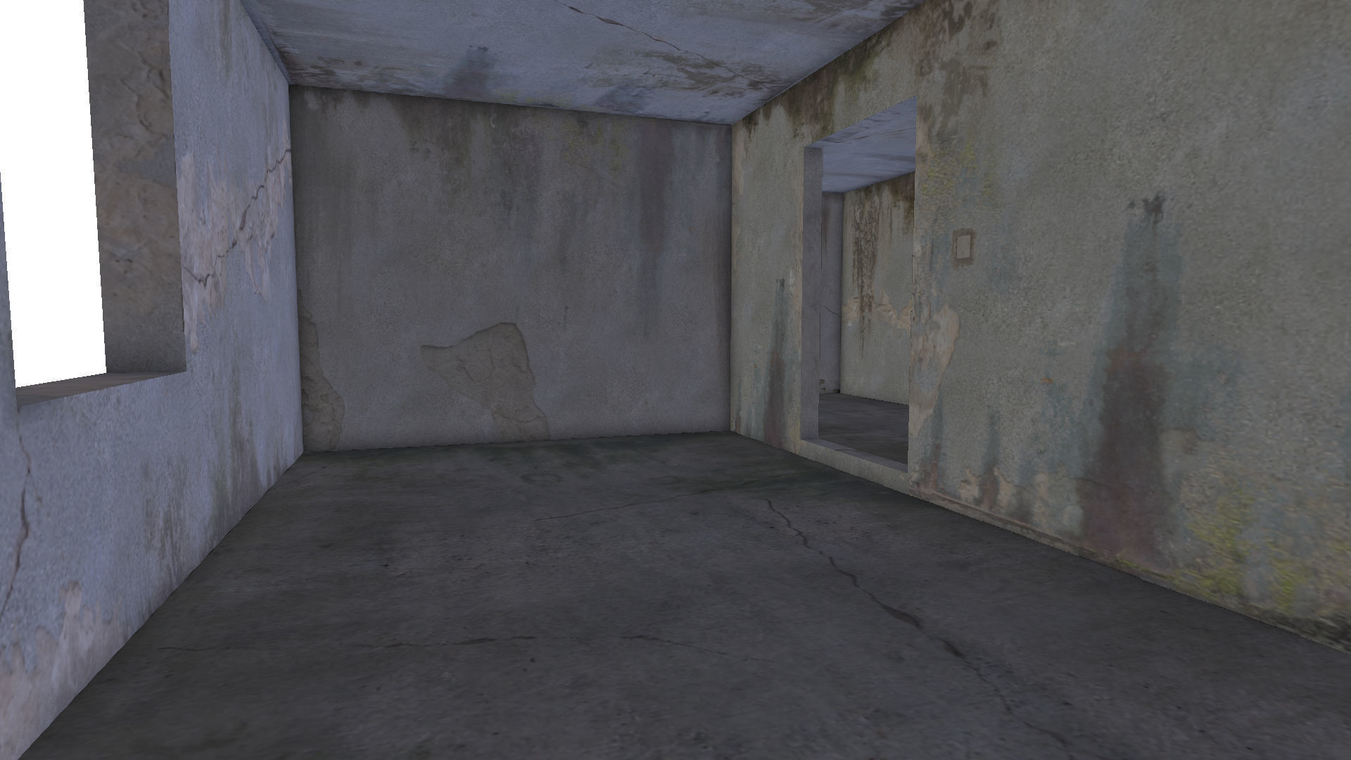 empty concrete buildings 3D model_9