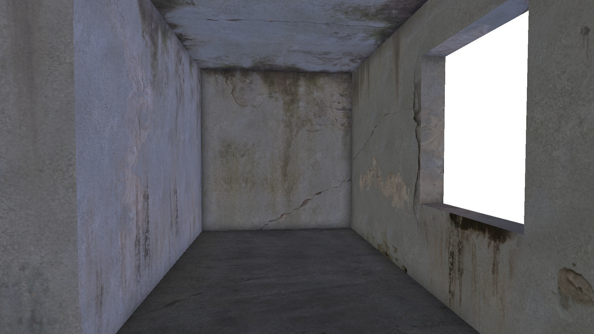 empty concrete buildings 3D model_12