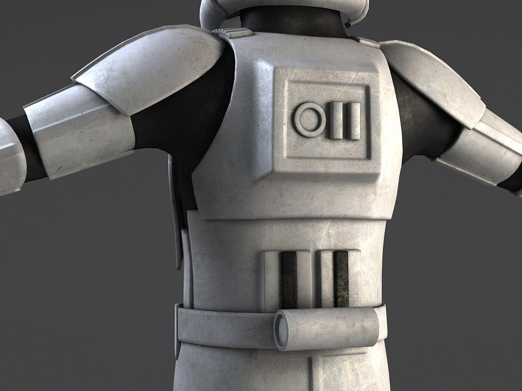 Star Wars Storm Trooper Rigged for Maya 3D model_4