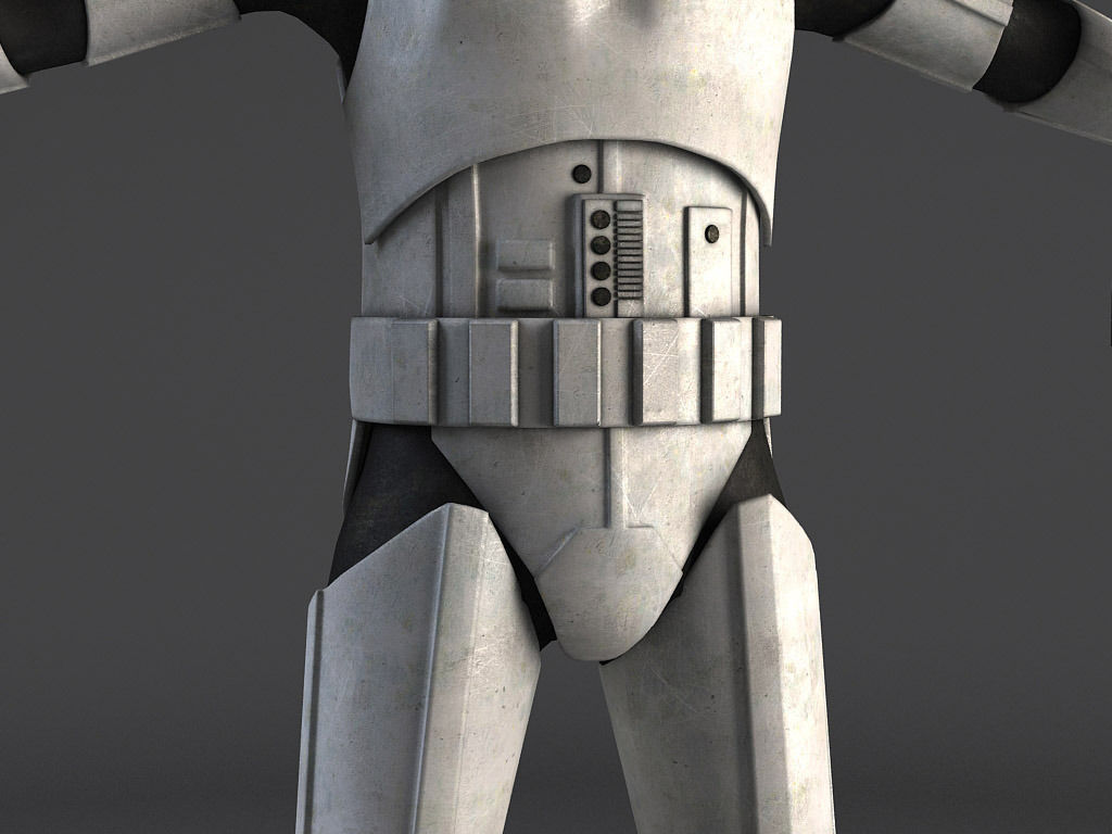 Star Wars Storm Trooper Rigged for Maya 3D model_2