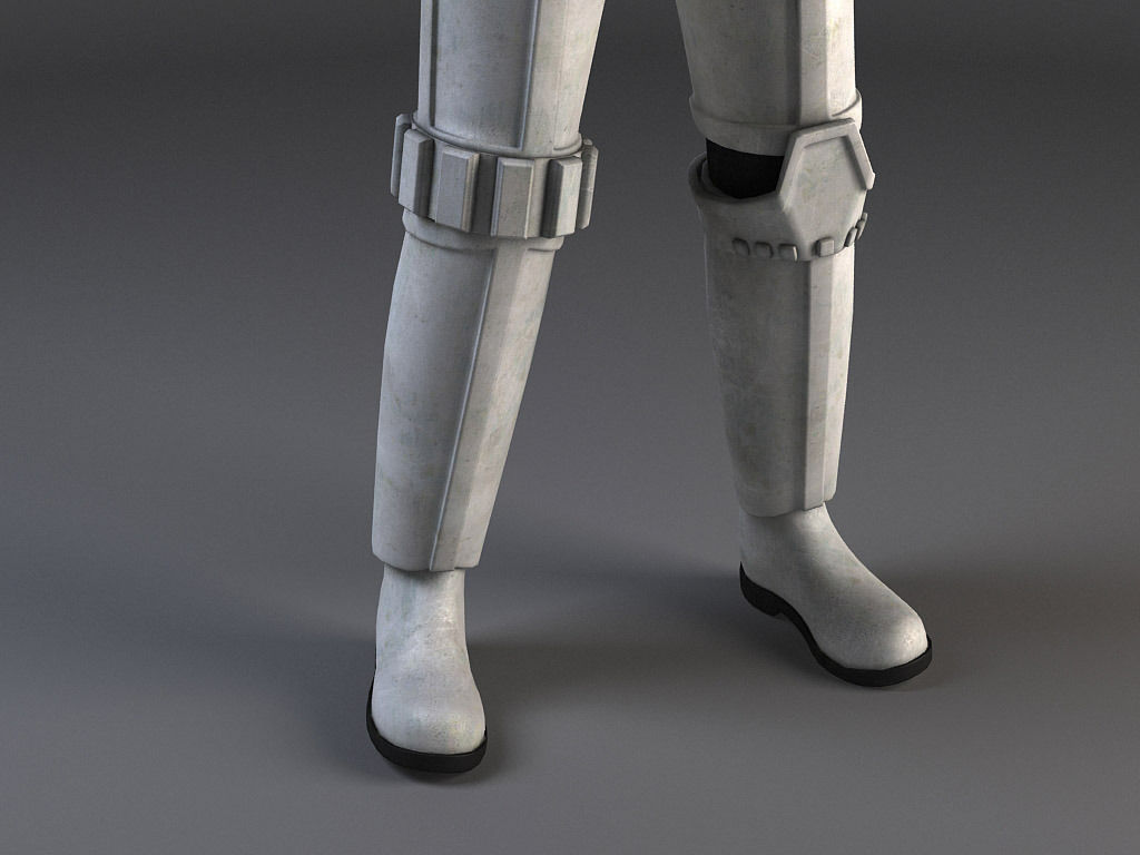 Star Wars Storm Trooper Rigged for Maya 3D model_5