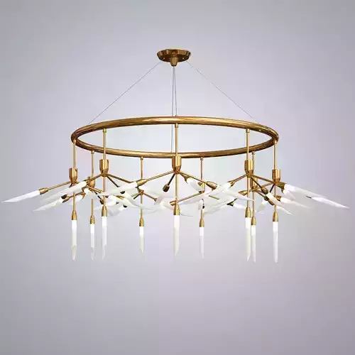 Post Modern Villa Led Geometric Chandelier