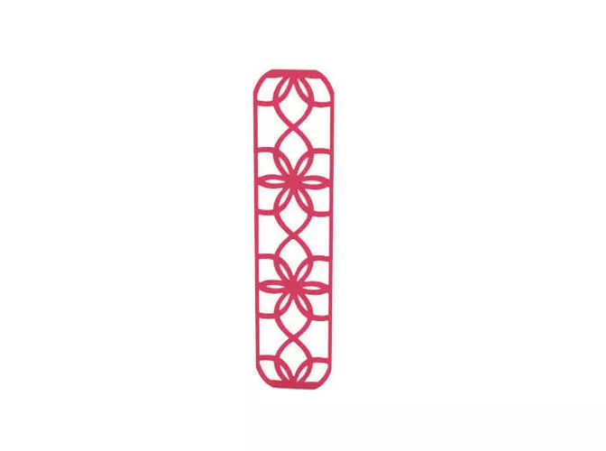 Bookmark doodlebug dies - fleur de lis 3D print model_0