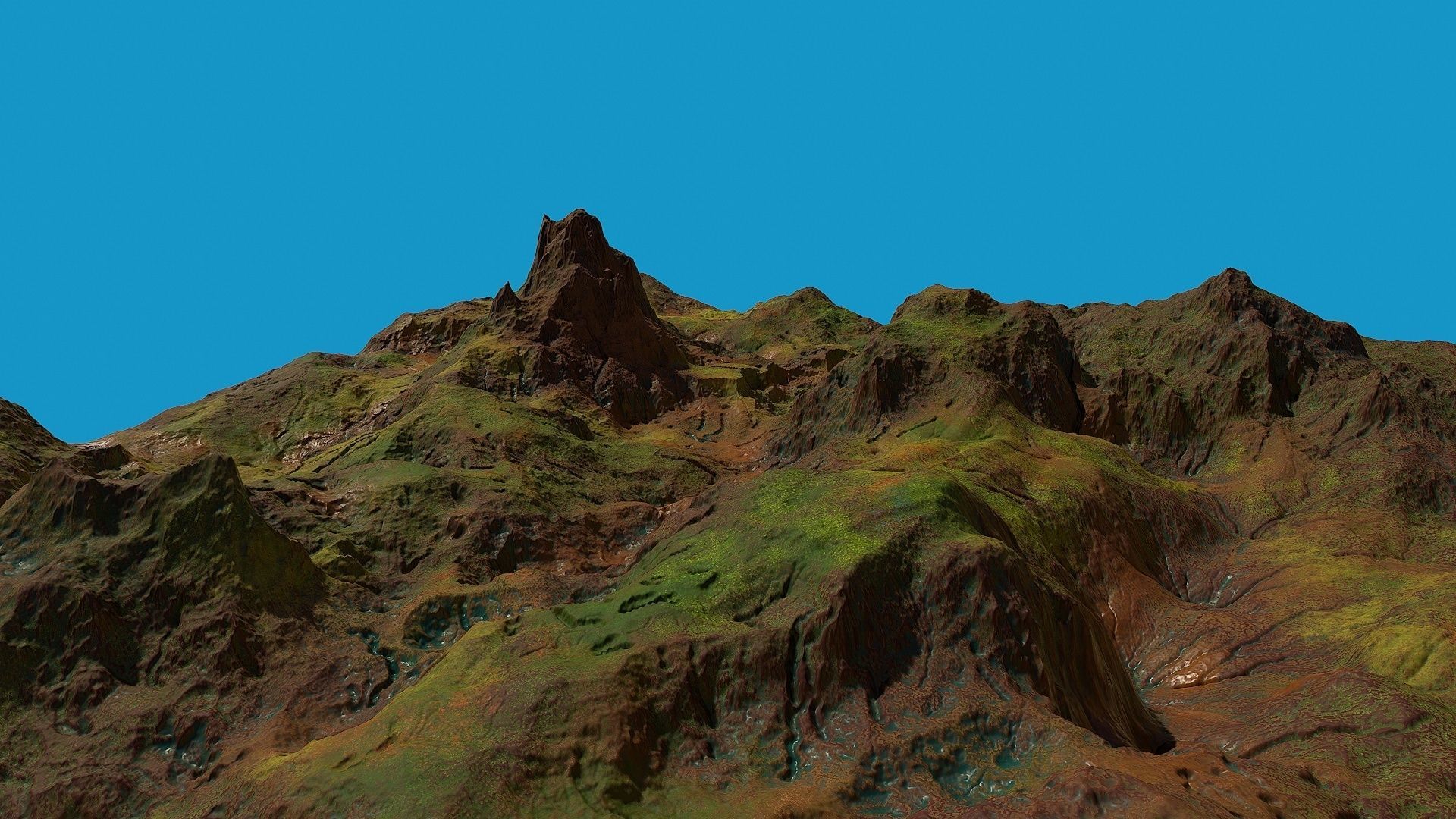 3D model Fantasy landscape environment asset VR / AR / low-poly | CGTrader
