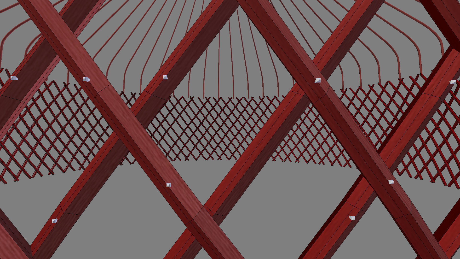 Kazakh yurt 3D model_6