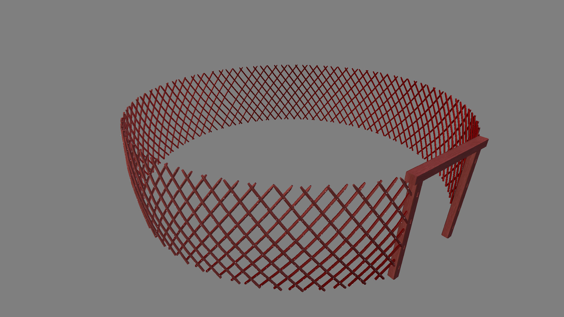 Kazakh yurt 3D model_8