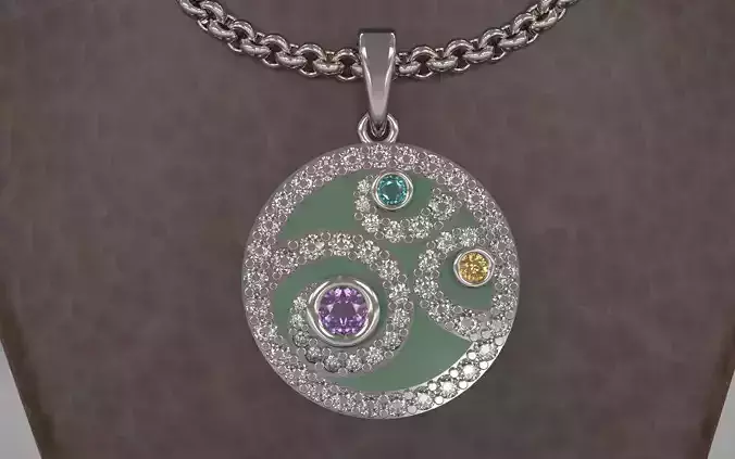 Pendant With Diamonds