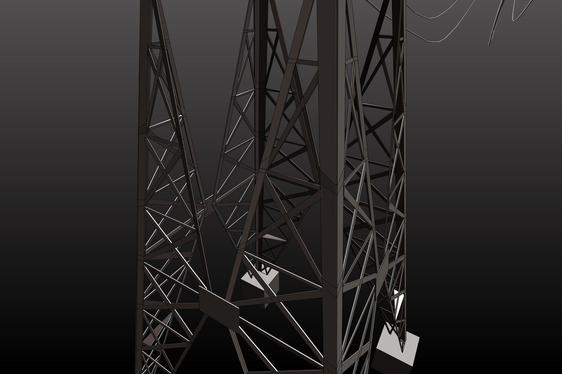Power line 110 kV 3D model_7