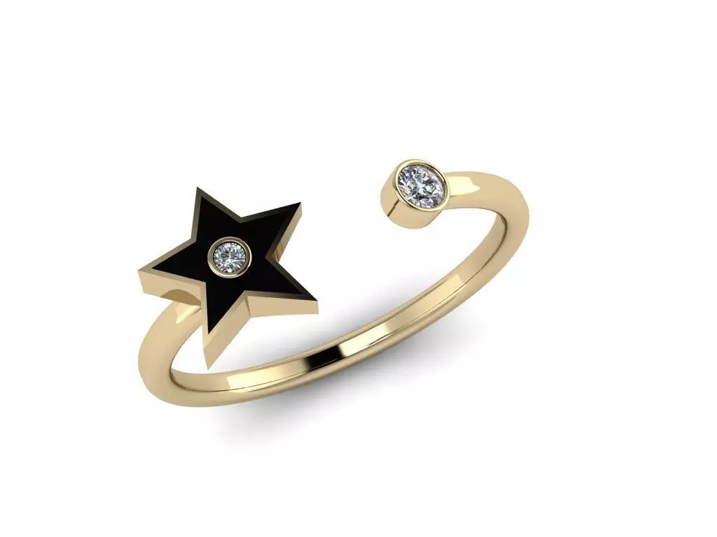 Jewelry ENAMEL Ring 3D print model