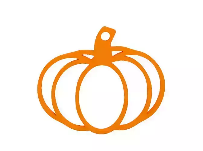 Earring pumpkin cutter - orange