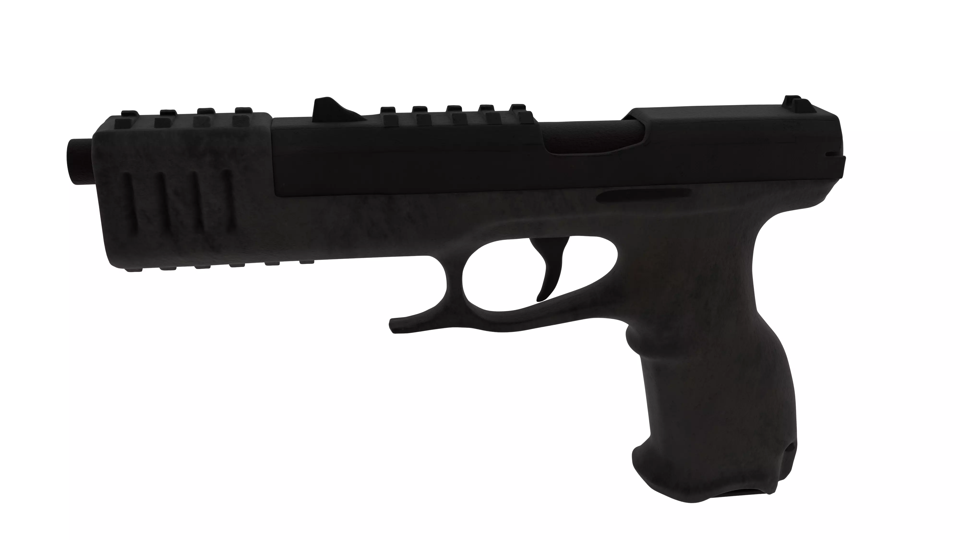 SiFi Hand Gun Pistol 3D model_0