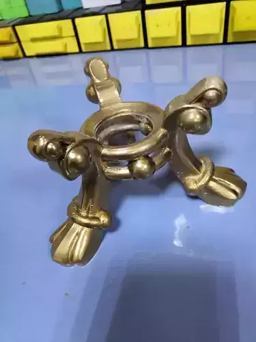 stand brass candle holder from late century