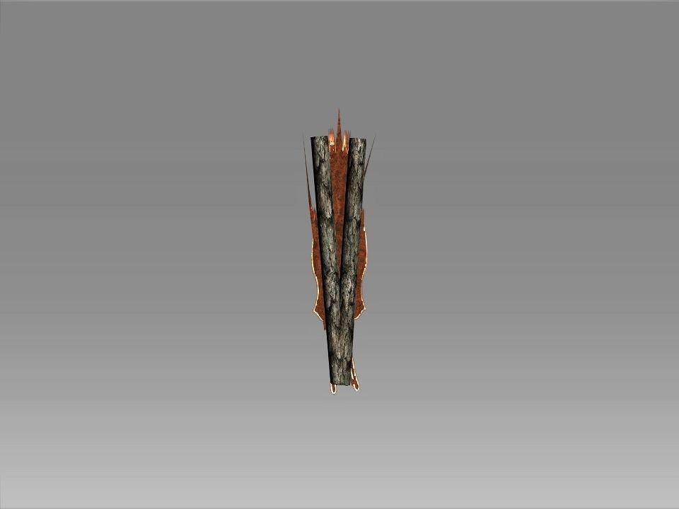 Classic Charm Decoration Fan Collection Low-poly 3D model_2