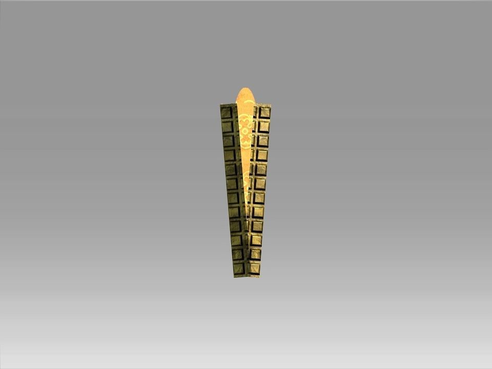 Classic Charm Decoration Fan Collection Low-poly 3D model_8