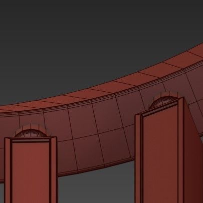 Custom chime chandelier 3D model_2