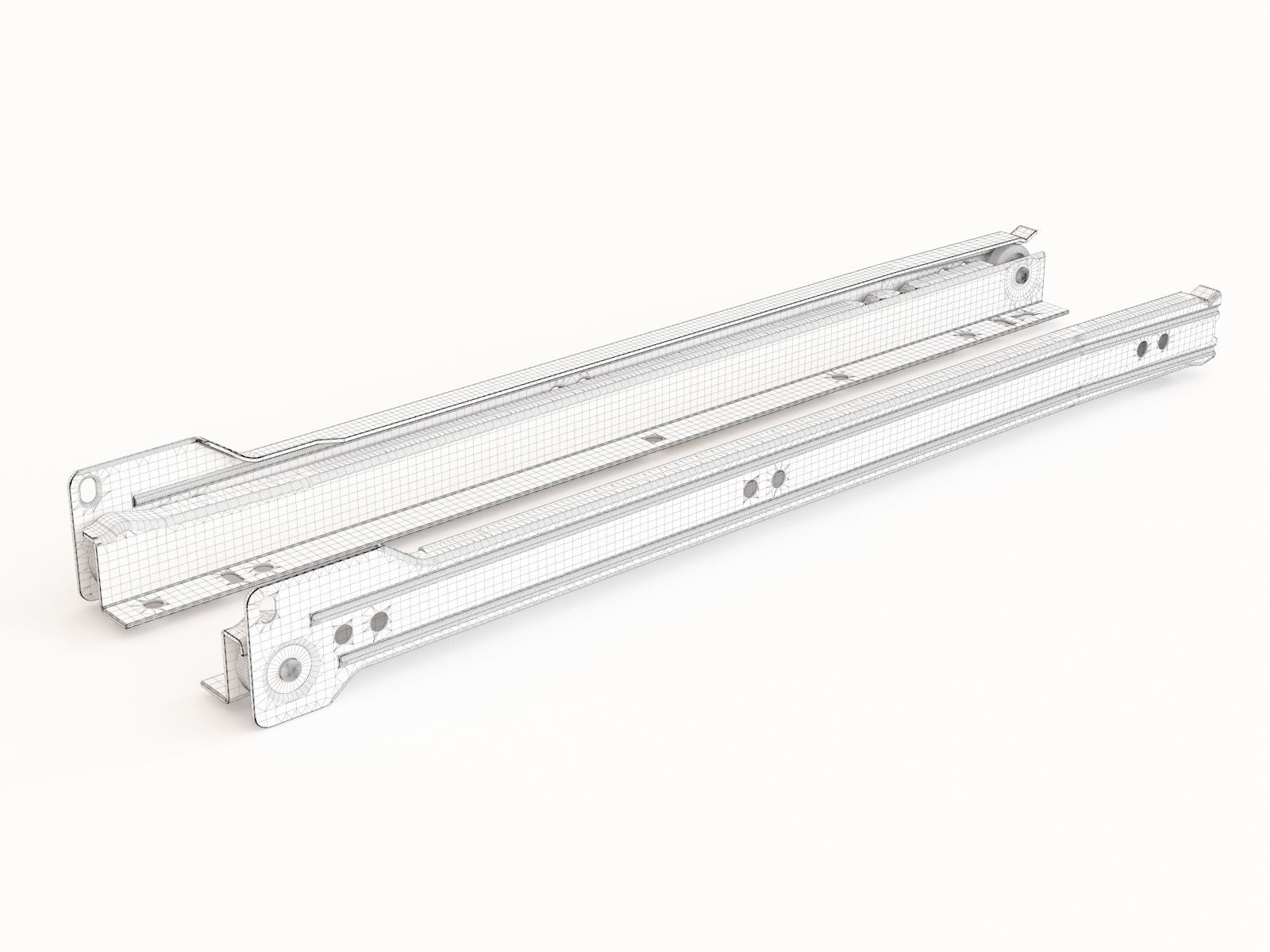 Drawer guides 02 3D model_1