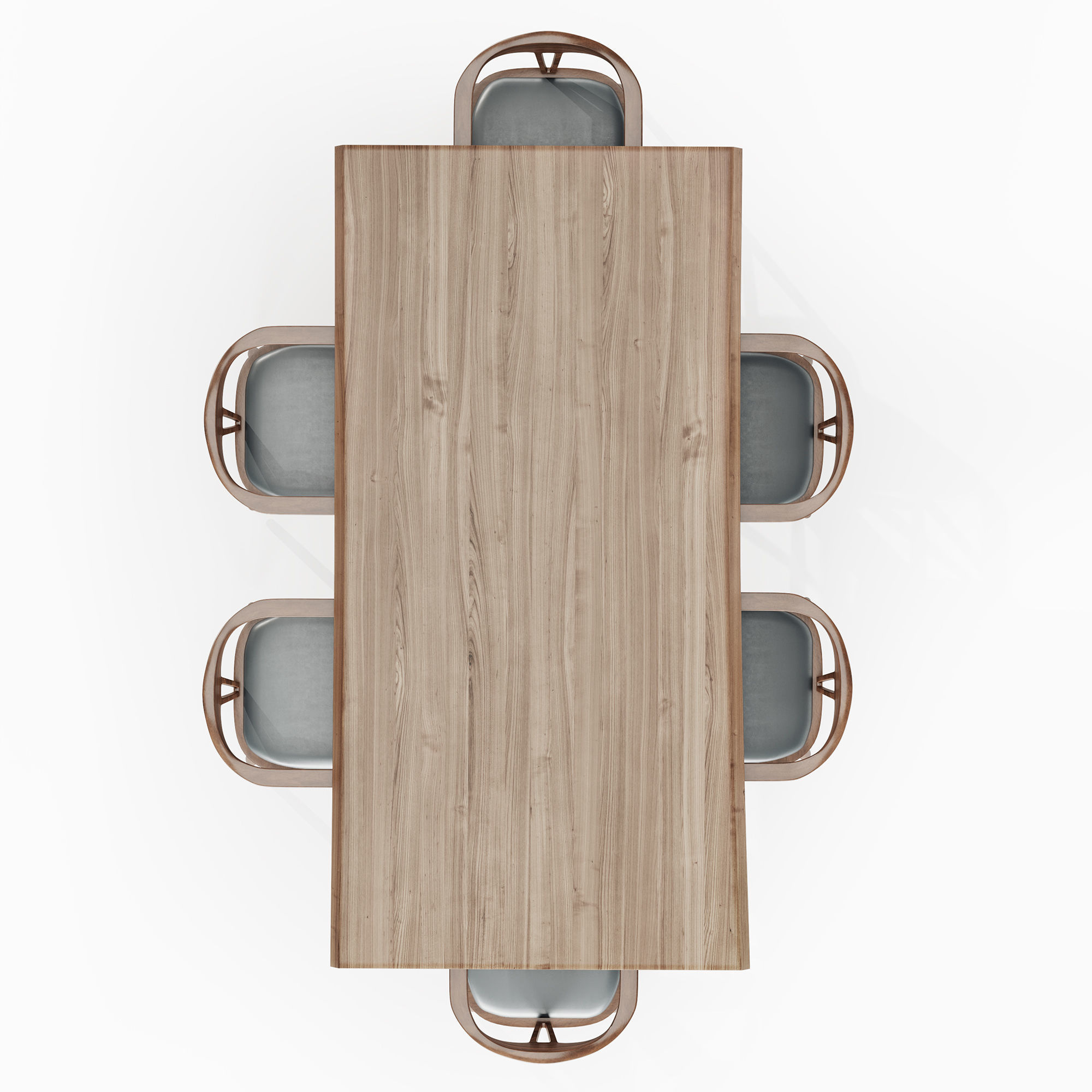 Montana Live Edge Dining Table with Peking B Dining Chairs 3D model_6